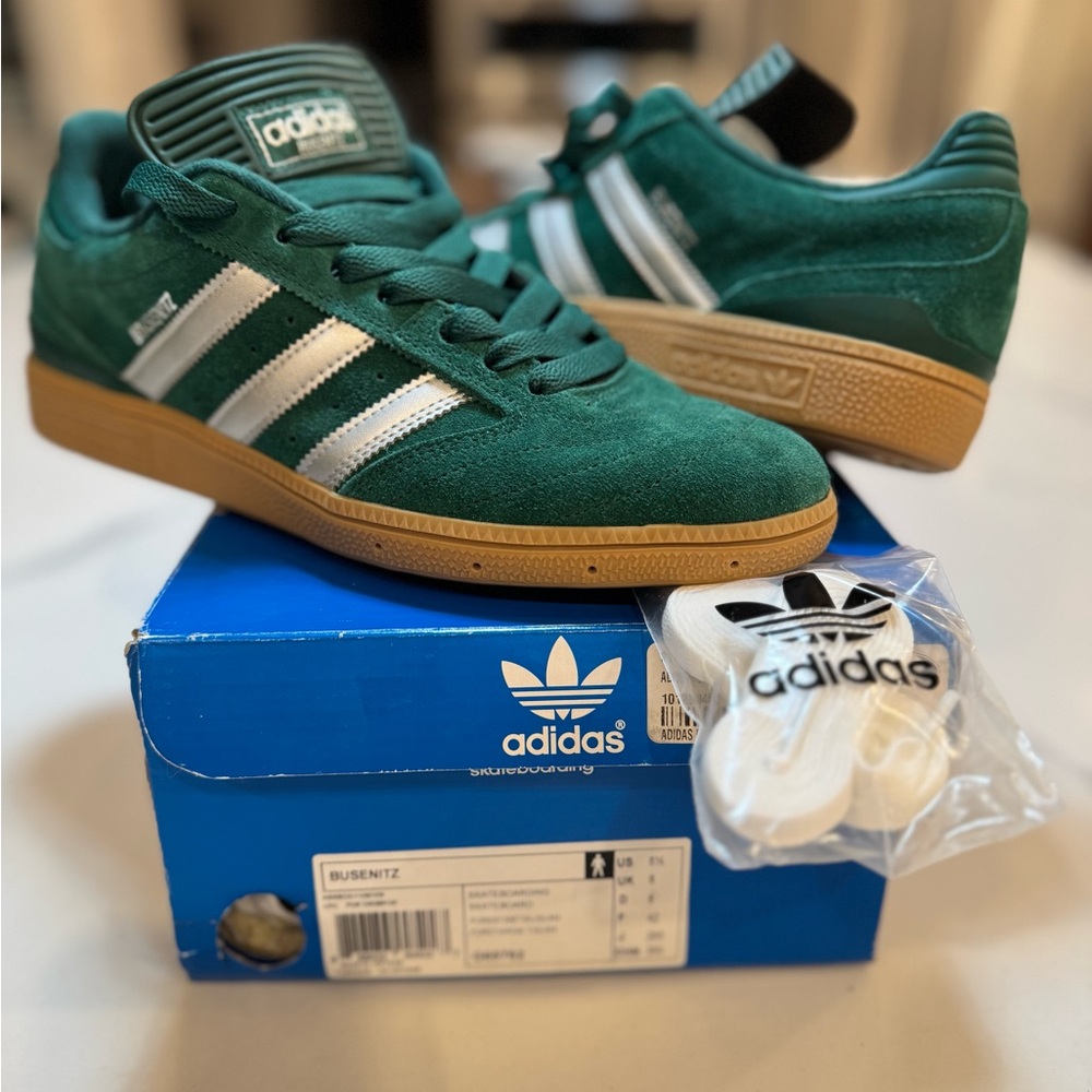 Adidas Skateboarding Busenitz Forest Green Running Walking Shoes